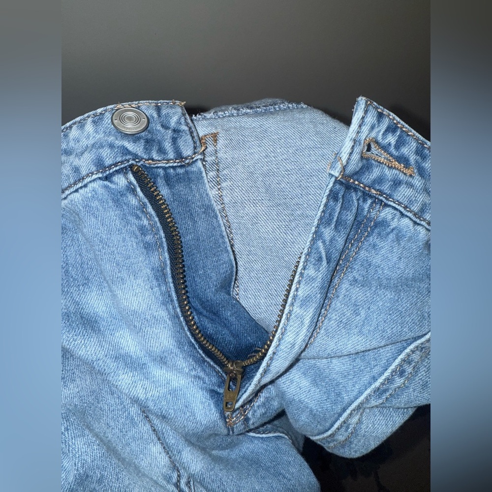Colorful Planet Baggy Wide Legs Girls Jeans Size 18 - Picture 9 of 9